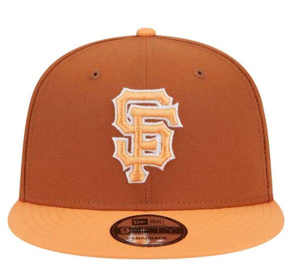 New Era San Francisco Giants Spring Color Two-Tone 9FIFTY Snapback Hat - Brown - Picture 2 of 10